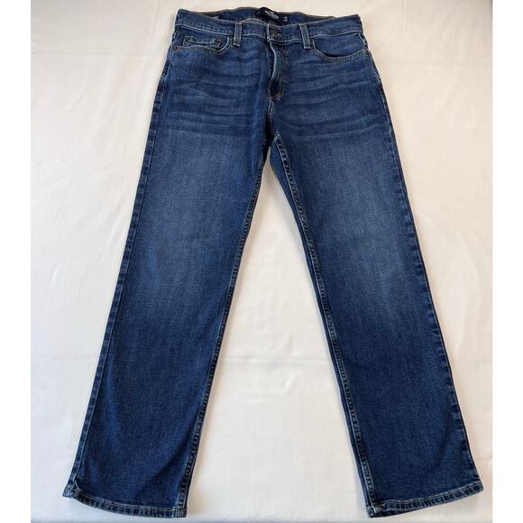 Abercrombie & Fitch Classic Straight Epic Flex Blue Jeans men's size 32X27 - Picture 3 of 9